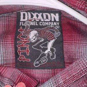 Dixxon Men's Red Flannel Shirt